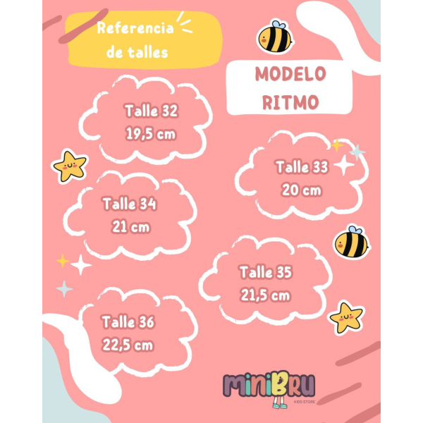 Championes niña RITMO Manteca/Rosa