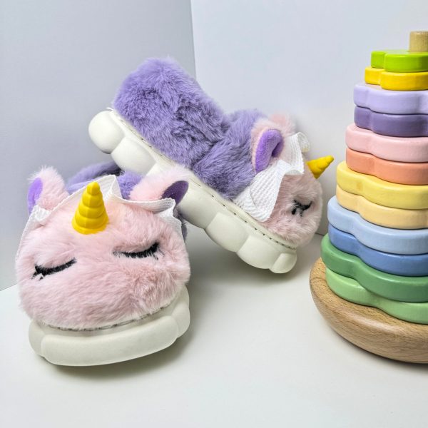 Pantuflas UNICORNIO Lila