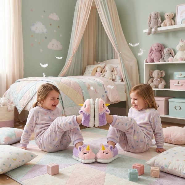 Pantuflas UNICORNIO Lila