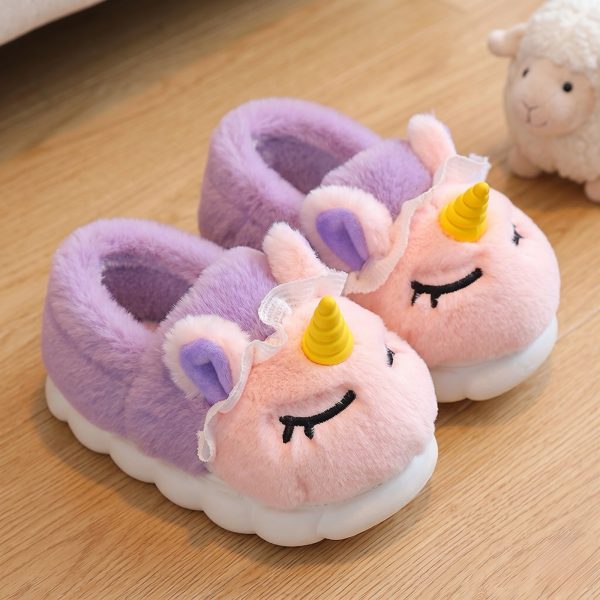 Pantuflas UNICORNIO Lila