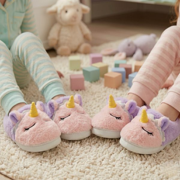 Pantuflas UNICORNIO Lila